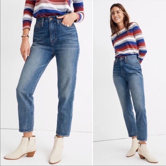 Madewell Denim - Madewell The Momjean in Downey Wash sz 26
